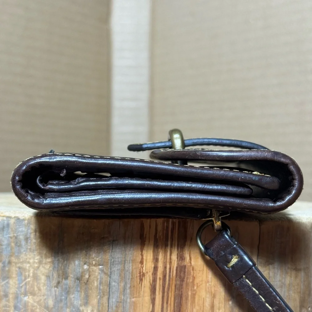 RARE VINTAGE DOONEY & BOURKE LEATHER ZEBRA PRINT WALLET - Picture 8 of 16